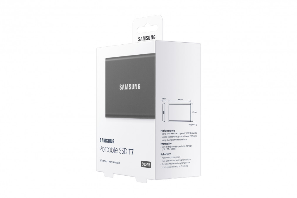 Samsung Portable SSD T7 500 GB Szürke PC