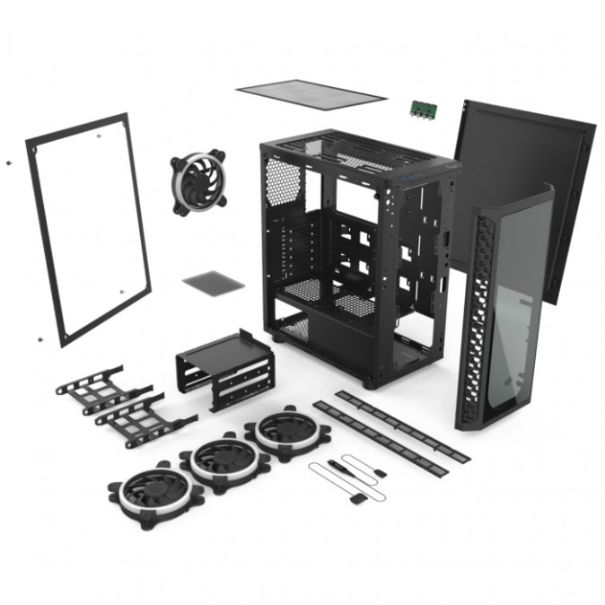 SilentiumPC Signum SG1X RGB (Ablakos) - Fekete PC