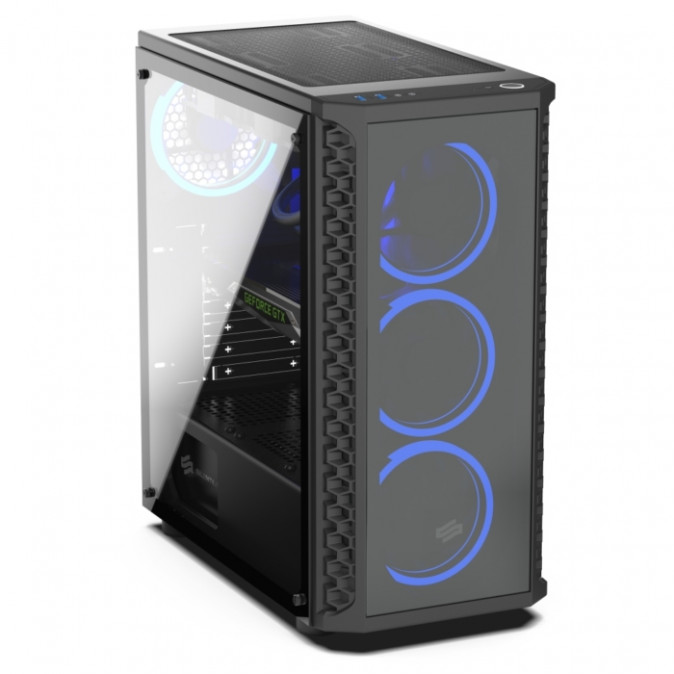 SilentiumPC Signum SG1X RGB (Ablakos) - Fekete PC