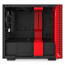 NZXT H210 Tempered Glass Matte Black/Red thumbnail