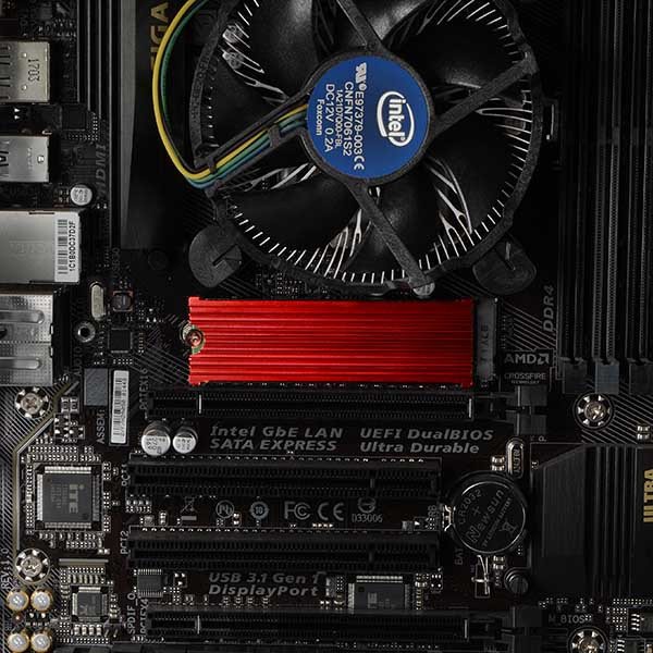 Axagon CLR-M2 alumínium passzív hűtő M.2 SSD-hez PC
