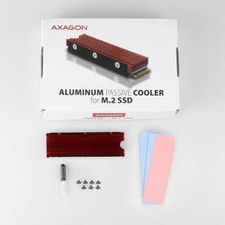 Axagon CLR-M2 alumínium passzív hűtő M.2 SSD-hez PC
