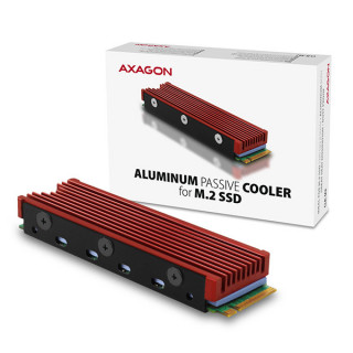 Axagon CLR-M2 alumínium passzív hűtő M.2 SSD-hez PC