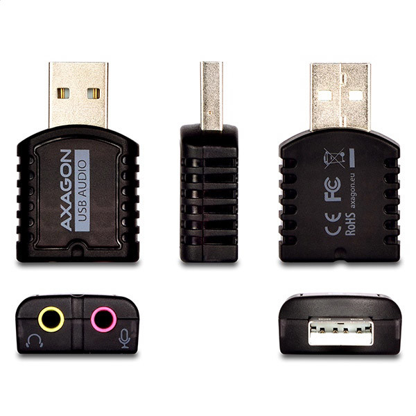 Axagon ADA-10 USB stereo audio adapter PC