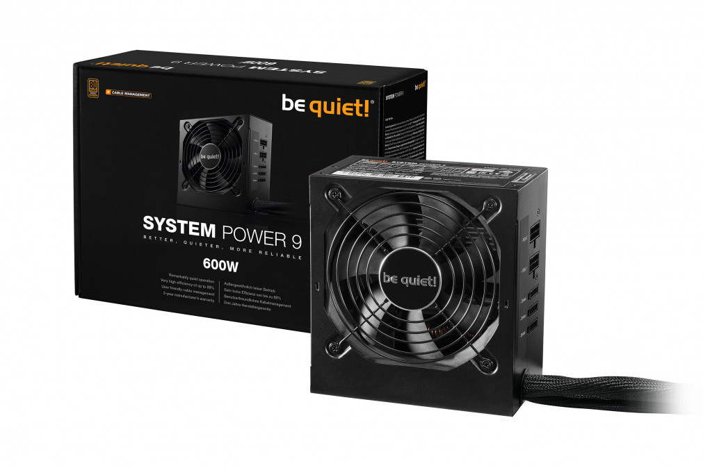 Be Quiet System Power 9 CM 600W [Moduláris, 80+ Bronze] PC