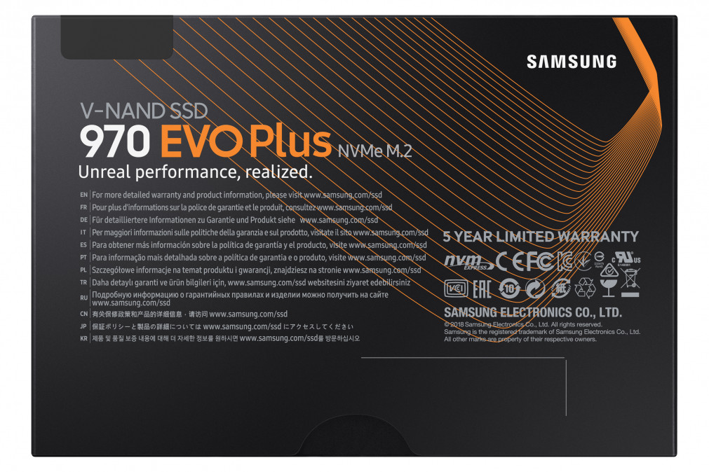 Samsung 500GB NVMe 1.3 M.2 2280 970 EVO Plus (MZ-V7S500BW) SSD PC