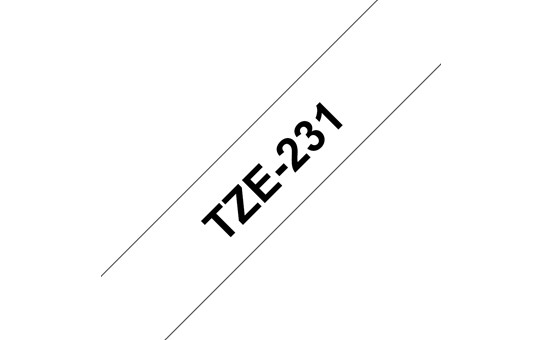 LABEL Brother TZE-231 (12mm, 8m) laminált szalag - Fehér PC