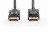 Assmann DisplayPort connection cable with interlock M/M 2m - Fekete thumbnail