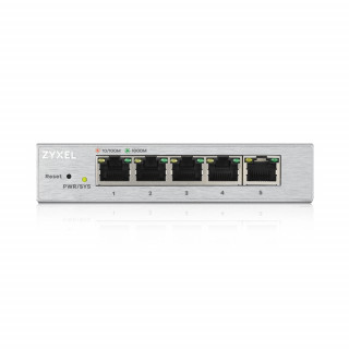 ZyXEL GS1200-5 5port Gigabit LAN (60W) web menedzselhető asztali switch PC