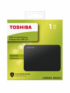 Toshiba Canvio Basics (2018) 1TB Matt Fekete [2.5"/USB3.0] (HDTB410EK3AA) PC