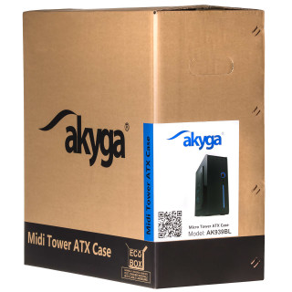 Akyga AK939BL - Fekete/Kék Ház PC