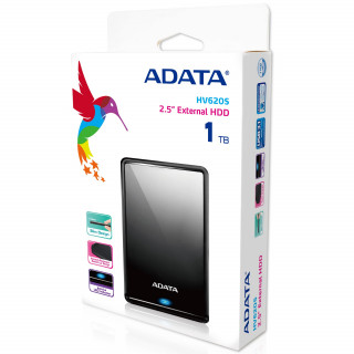 ADATA HV620S 1TB Fekete [2.5"/USB3.1] PC