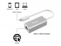 Equip Átalakító - 133454 (USB Type-C -> RJ45 átalakító, apa/anya (10/100/1000Mbit/s)) thumbnail