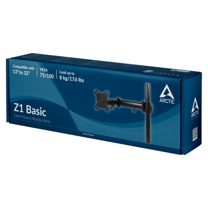 Arctic Z1 Basic monitorállvány - Fekete TV