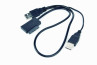 Gembird USB A -> SATA Slimline 13pin M/F adatkábel 0.5m fekete thumbnail