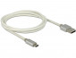 Delock 83916 USB-A apa - USB micro-B apa 1m - Fehér thumbnail