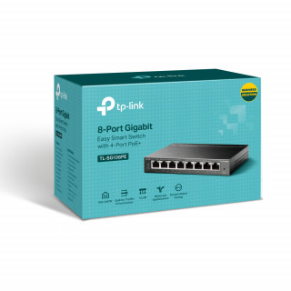 TP-Link TL-SG108PE 8-Port Gigabit Easy Smart Switch with 4-Port PoE+ PC