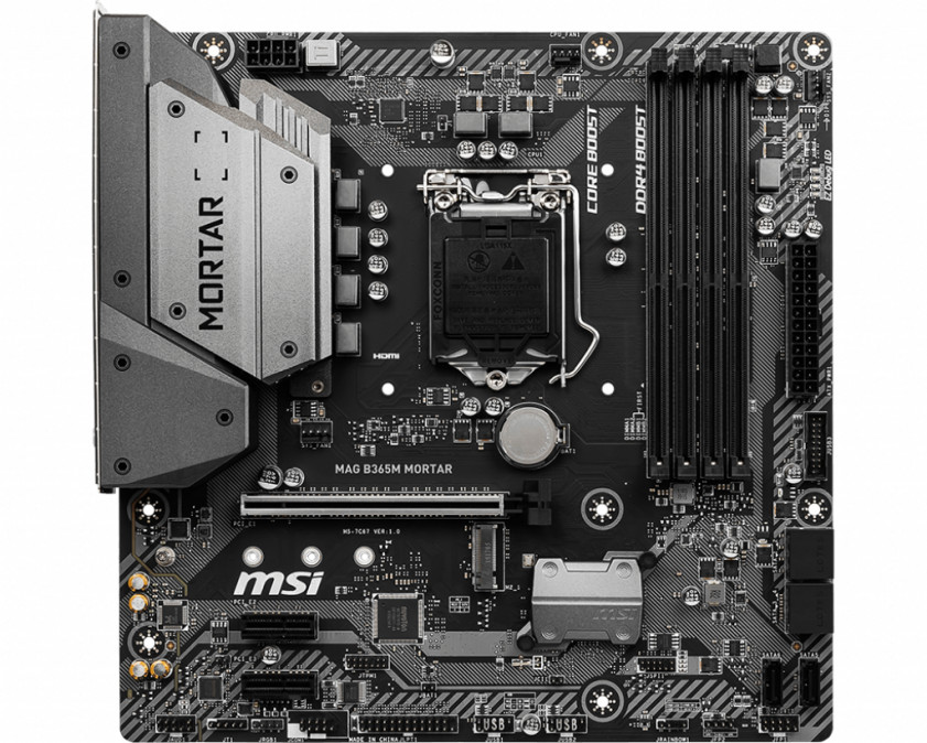 MSI MAG B365M Mortar LGA 1151 (H4 aljzat) Micro ATX Intel B365 PC