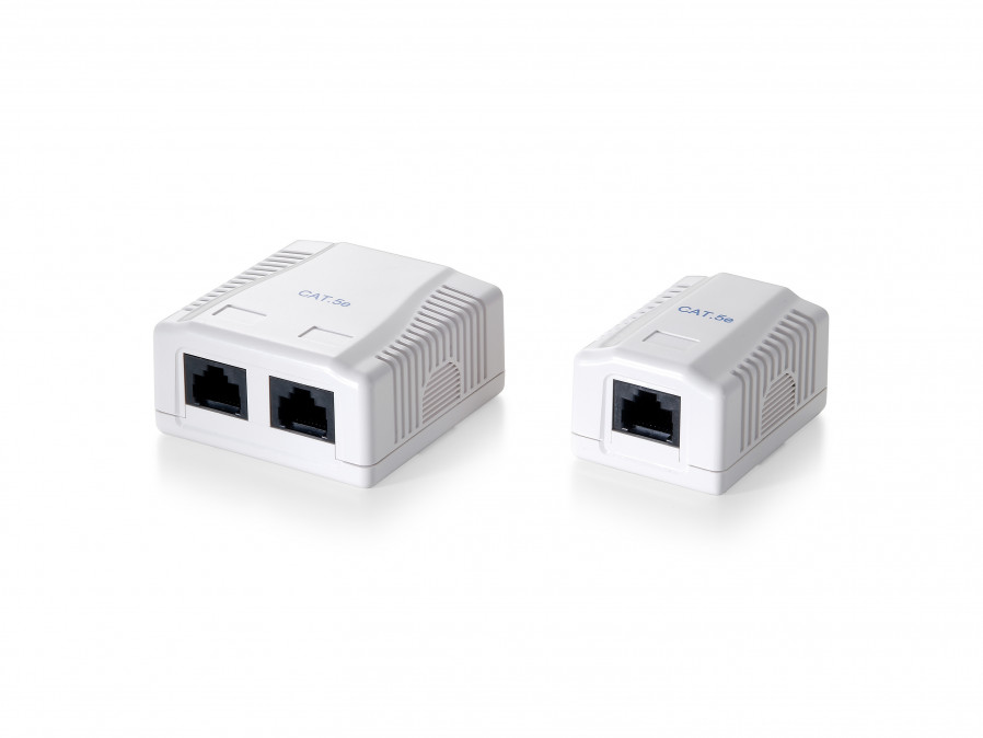 Equip Fali aljzat - 235212 (Cat6, UTP, 2xRJ45, árnyékolatlan, fehér) PC