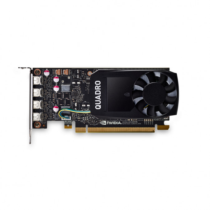 PNY VCQP1000DVIV2-PB videókártya NVIDIA Quadro P1000 V2 4 GB GDDR5 PC