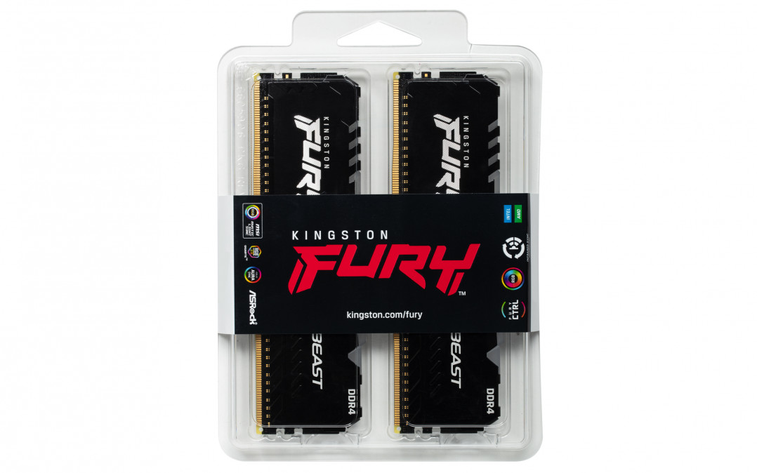 Kingston 16GB DDR4 3200MHz (2x8GB) Fury Beast RGB PC