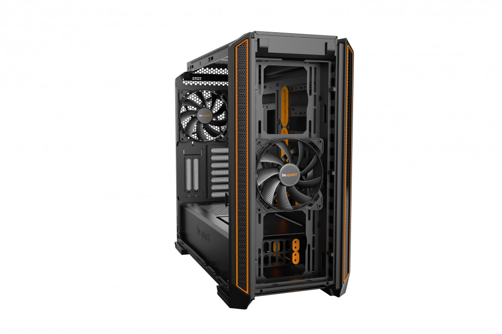 Be Quiet Silent Base 601 - Fekete/Narancs PC
