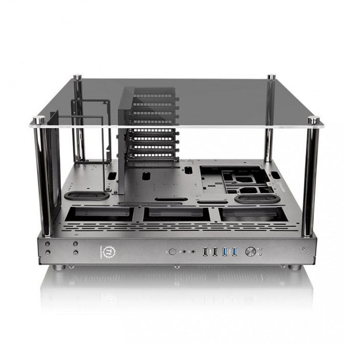 Thermaltake Core P3 (Edzett üveg) - Fekete PC