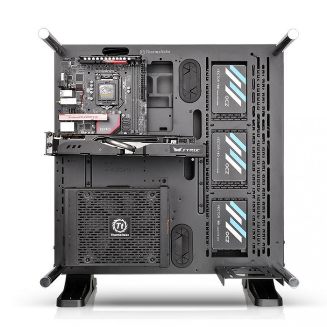 Thermaltake Core P3 (Edzett üveg) - Fekete PC