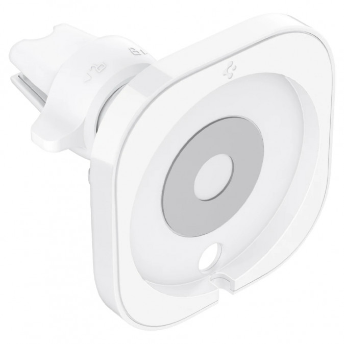 Spigen MagFit mágneses autós tartó MagSafe töltő kompatibilis, szellőzőrácsba, fehér Mobil