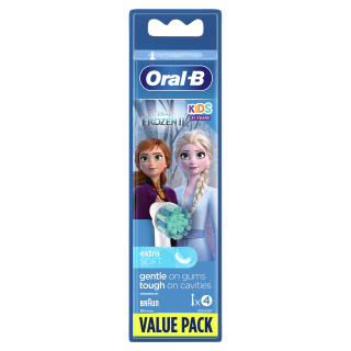 Oral-B EB10-4 Frozen II gyerek 4 db-os elektromos fogkefe pótfej szett Otthon