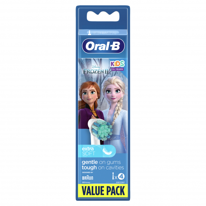 Oral-B EB10-4 Frozen II gyerek 4 db-os elektromos fogkefe pótfej szett Otthon