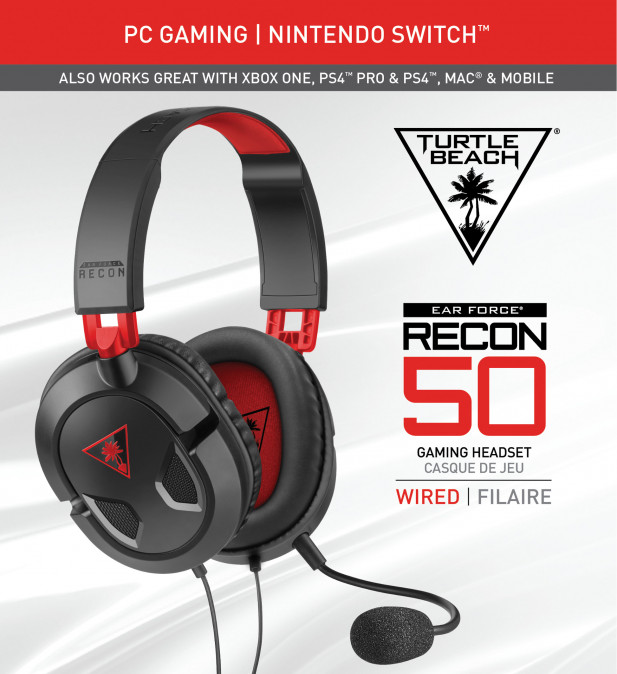 Turtle Beach Recon 50, Gaming Headset, PC, Fekete PC