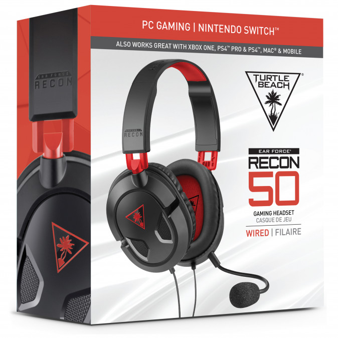 Turtle Beach Recon 50, Gaming Headset, PC, Fekete PC