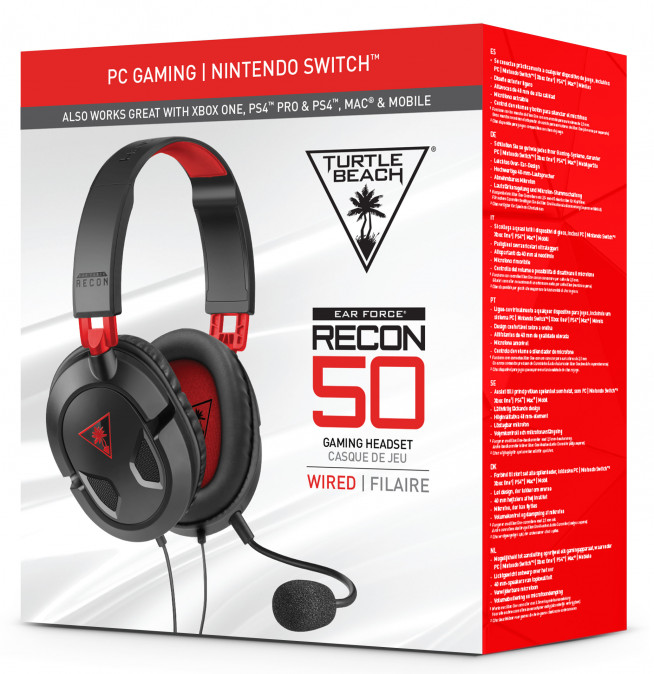 Turtle Beach Recon 50, Gaming Headset, PC, Fekete PC