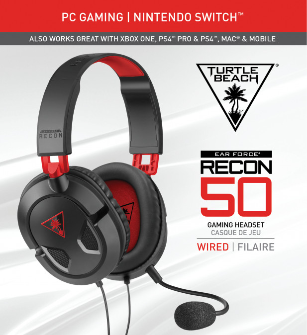 Turtle Beach Recon 50, Gaming Headset, PC, Fekete PC