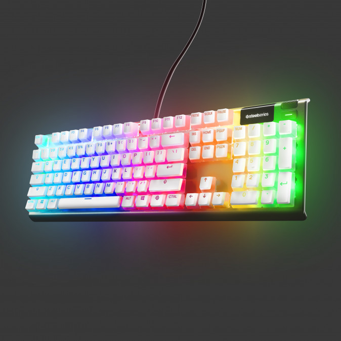 Steelseries PrismCaps angol billentyűkészlet fehér (104 keys) (60219) PC