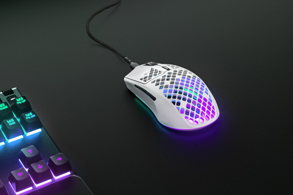 Steelseries Aerox 3 (2022) Snow optikai USB gaming egér fehér (62603) PC