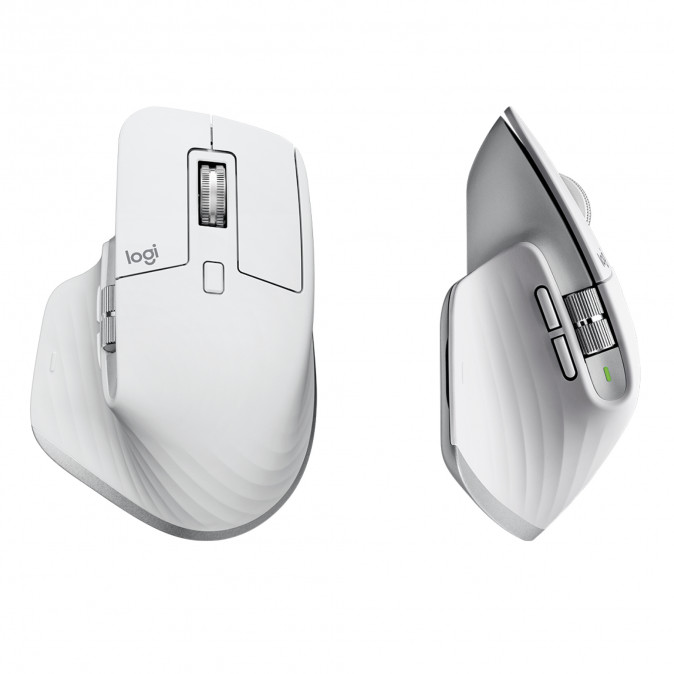 Logitech MX Master 3S Performance vezeték nélküli egér - Halványszürke PC
