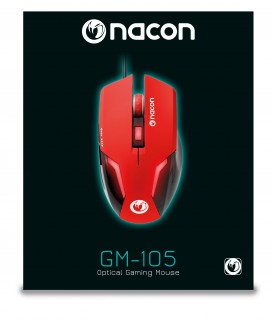 NACON PC Gaming Egér GM-105 Piros PC