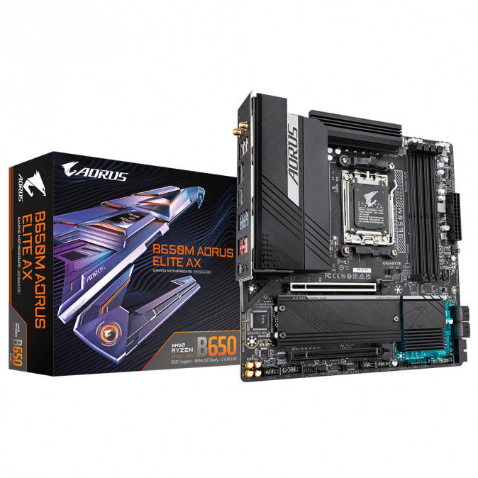 Gigabyte sAM5 B650M AORUS ELITE AX alaplap PC