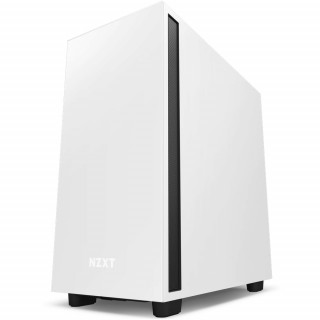 NZXT H7 Fehér/Fekete (Táp nélküli) ablakos ATX ház PC