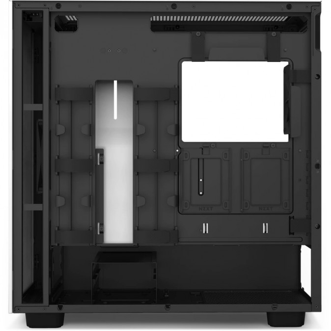NZXT H7 Fehér/Fekete (Táp nélküli) ablakos ATX ház PC