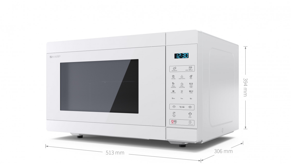 Sharp YC-MG51EC Mikrohullámú sütő - Fehér Otthon