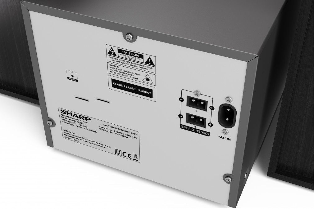 Sharp XL-B517D(BK) Mini Hifi - Fekete PC