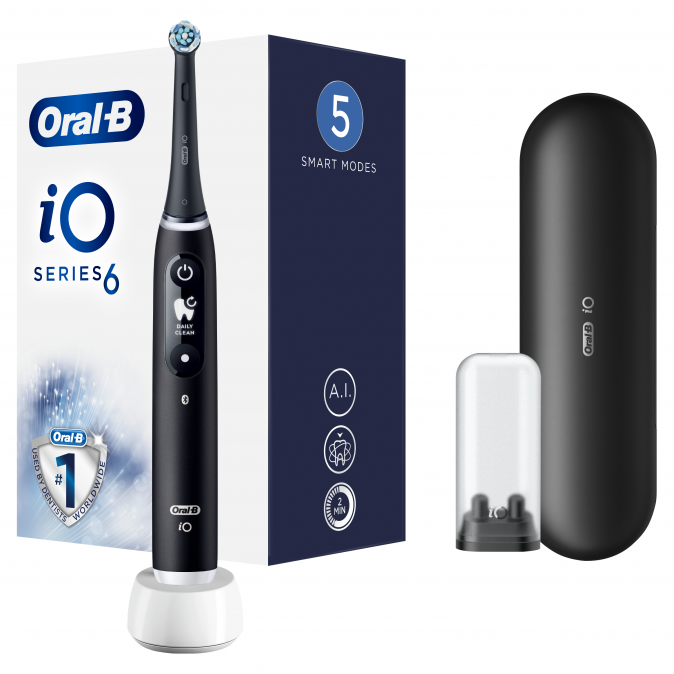Oral-B iO6 elektromos fogkefe Fekete Otthon