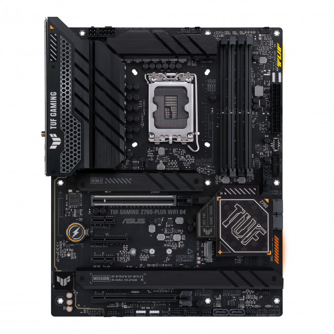 Asus Alaplap - Intel TUF GAMING Z790-PLUS WIFI D4 LGA1700 (Z790, ATX, 4xDDR4 5333+MHz, 4xSATA3, 4xM.2, HDMI+DP) PC