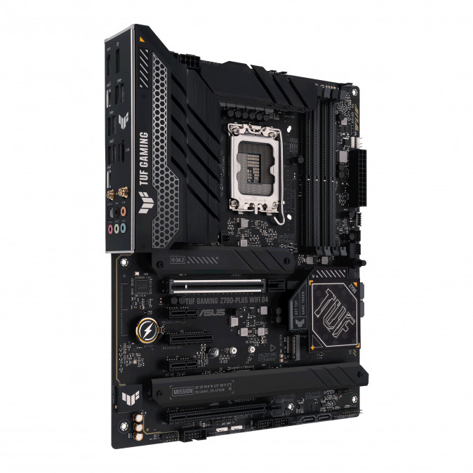 Asus Alaplap - Intel TUF GAMING Z790-PLUS WIFI D4 LGA1700 (Z790, ATX, 4xDDR4 5333+MHz, 4xSATA3, 4xM.2, HDMI+DP) PC