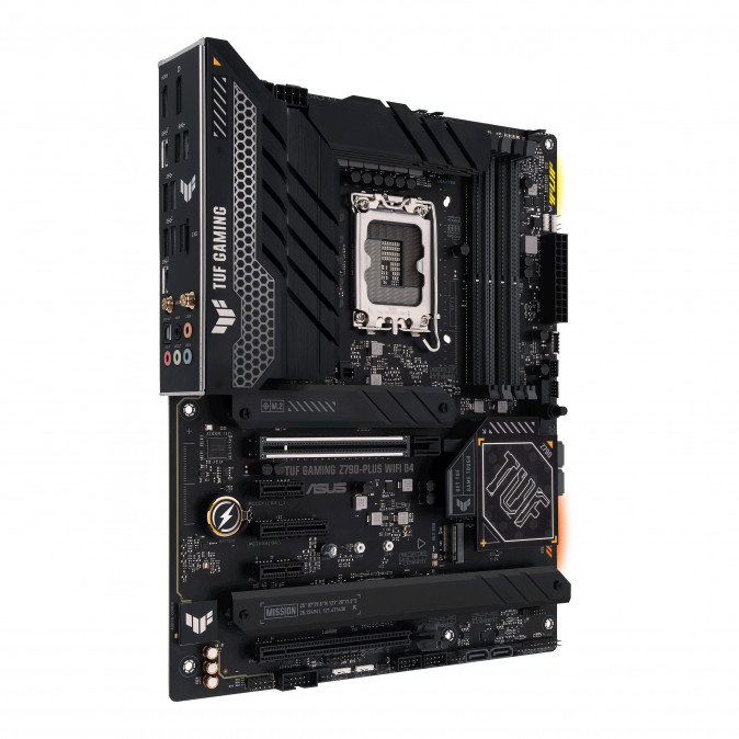 Asus Alaplap - Intel TUF GAMING Z790-PLUS WIFI D4 LGA1700 (Z790, ATX, 4xDDR4 5333+MHz, 4xSATA3, 4xM.2, HDMI+DP) PC