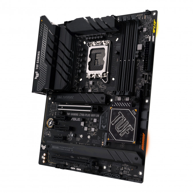 Asus Alaplap - Intel TUF GAMING Z790-PLUS WIFI D4 LGA1700 (Z790, ATX, 4xDDR4 5333+MHz, 4xSATA3, 4xM.2, HDMI+DP) PC