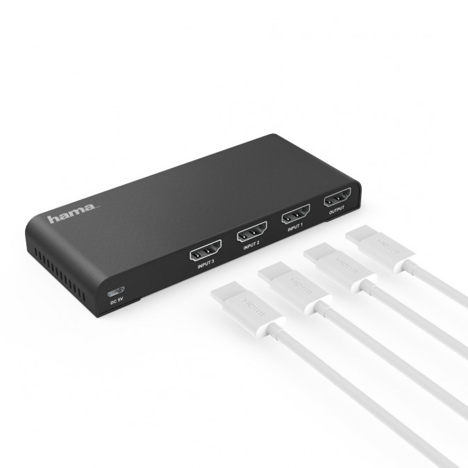 HDMI Switcher 3x1, 4K, Távirányítóval PC